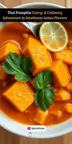 Thai Pumpkin Curry Thai Pumpkin Curry, Pumpkin Curry, Thai Cooking, Yummy Salad Recipes, Quick Weeknight Meals