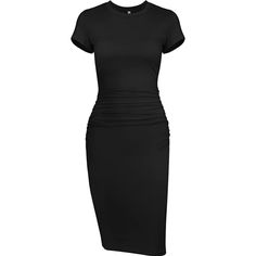 Missufe Woman's Size: Small S Sm 4 6 Color: Black Style: Fitted Ruched Condition: New Super Sexy Form Fitting Dress Knee Length Or Mini Crew Neck Short Sleeve Bodycon Sheath Round Scoop Neck Each Side Ruched For A Beautiful Figure Versatile & A Staple In Any Closet Perfect With Sneakers Or Some Heels & Jewelry Black Ruched Sheath Dress, Solid Ruched Bodycon Dress, Fitted Ruched Bodycon Dress, Black Ruched Short Sleeve Bodycon Dress, Black Ruched Bodycon Dress For Work, Black Ruched Bodycon Dress With Short Sleeves, Flattering Fitted Ruched Bodycon Dress, Flattering Black Stretch Bodycon Dress, Solid Fitted Midi Dress For Night Out