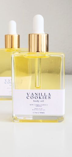 Vanilla Cookies Body Oil – porter + rose Body Oil Fragrance, Body Oil Packaging, Vanilla Perfume Oil, Vanilla Body Oil, Vanilla Oil, Cookie Bakery, Harsh Winter