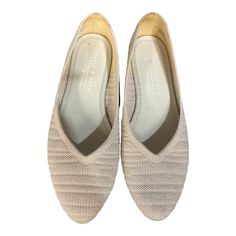 Brand: KELLY AND KATIE Style: SHOES FLATS Color: PINK Size: 9.5 SKU: 126-5667-13331 CONDITION: GENTLY USED Comfortable Cream Flats With Round Toe, Beige Slip-on Closed Toe Flats, Beige Textile Slip-ons With Round Toe, Casual Slip-on Heels With Rubber Sole, Comfortable Low-top Flats With Branded Insole, Casual Cream Closed Toe Slip-ons, Comfortable Cream Slip-on Flats, Casual Pointed Toe Slip-ons With Cushioned Footbed, Beige Low-top Cushioned Flats