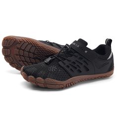 PRICES MAY VARY. [Wide Toe Box]:Women‘s barefoot shoes have a wider toe design. The toes have more room,so that the foot can have a better grip and foot feeling,at the same time, the toes will not be deformed due to compression. [Zero Drop]:Zero drop shoes will give you a natural feel,disperse impact better and reduce injuries,let the feet walking, running, jumping, and moving in accordance with their instincts,which good for you health. [NON-SLIP & DURABLE]:High-quality rubber outsole rubber ou Zero Drop Shoes, Oxford Pumps, Womens Office, Mens Crosses, Cross Trainer, High Intensity Workout, Interesting Ideas, Black Gums, Workout Shoes