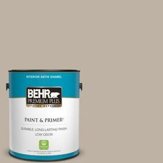 behr premium plus paint and primer in one, green - glosse finish