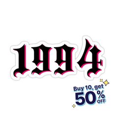 a sticker with the word sale written in black and pink ink on white background