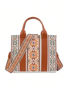 Elevate your style with the Bohemian Totem Tote Bag. Made for the fashion-forward woman on the go, this vintage handbag features a unique totem design and spacious interior. Effortlessly carry all your essentials with this stylish and functional bag. Color : Beige Pattern Type : Geometric Bag Size : Medium Type : Top Handle Bag Material : PU Leather Bag Height Bag Length Bag Width 8.3 10.2 3.9 Bohemian Large Capacity Beige Satchel, Bohemian Rectangular Canvas Shopping Bag, Bohemian Style Rectangular Canvas Shopping Bag, Bohemian Large Capacity Rectangular Canvas Bag, Bohemian Large Capacity Rectangular Satchel, Bohemian Large Canvas Bag, Bohemian Canvas Bag With Large Capacity For Travel, Bohemian Canvas Travel Bag With Large Capacity, Bohemian Brown Canvas Bag With Large Capacity