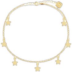 Charm Anklet, Star Charms, Gold Vermeil, Anklets, Nordstrom Rack, Nordstrom, Yellow Gold, Bracelet, Stars