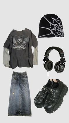 Grunge Outfit, Downtown Outfits, Neue Outfits, 2000s Fashion Outfits, Swaggy Outfits, Really Cute Outfits, Lookbook Outfits, Dream Clothes