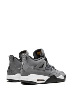 Jordan Air Jordan 4 Retro Cool Grey - Farfetch Jordan 4 Cool Grey, Cool Jordans, Flight Logo, Kicks Shoes, Shoes Sneakers Jordans, Air Jordan 4 Retro, Grey Sneakers, Puma Fierce Sneaker, Sneakers Grey