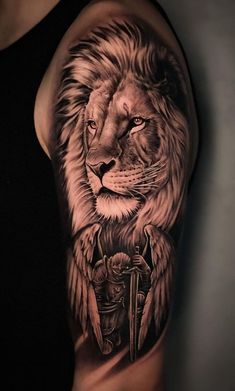 Animal Sleeve Tattoo, Lioness Tattoo, Knight Tattoo