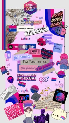 a collage of different types of stickers