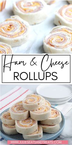 some rolls are on a plate with the words, fun and cheese rolls