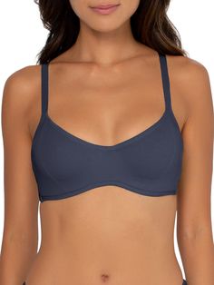 PRICES MAY VARY. The perfect everyday bra, the Smart & Sexy Women's Comfort Cotton Unlined Underwire Bra lifts you up without padding. Soft, cushioned foam frame hugs your body for a gentle support- no digging in! Unlined bras with underwire give you a natural look and help keep you cool. Breathable, all-over cotton is soft against the skin. The best bras for women are the ones that make you look and feel good. Cotton bras for women can be cute. This underwire bra features a modern, low-cut, sco Affordable Supportive Cotton Intimates, Cheap Trendy Intimates For Beach Season, Cheap Fitted Beach Bra, Bra For Scoop Neck, Best Bras For Small Cup, Bras For Small Chest, Bra For Small Bust, No Show Bra, Scoop Bra