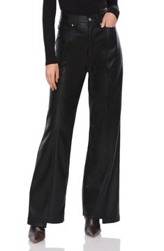 Avec Les Filles Faux Leather Shifted Seam Bootcut Pants | Nordstromrack Bootcut Pants, Faux Leather Pants, The Chic, Fashion Pants, Chic Style, Leather Pants, Faux Leather, Free Shipping, Pants