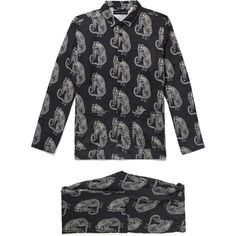 Desmond & Dempsey's pieces are designed in the label's London studio. This tiger-print pyjama set is cut from pure linen that's naturally breathable and lightweight, making it ideal for celebrating life at home. Linen Pajamas, Print Pajamas, Tiger Print, Suede Jacket, Printed Linen, Formal Shirts, Pure Linen, New Shop, Down Jacket