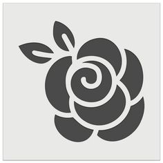 a black and white flower on a gray background