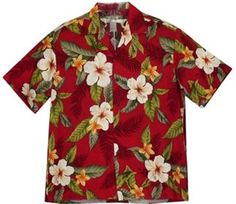 TP 107R [Leilani / Red] Boys Hawaiian Shirt - Boys - Kids Wear | AlohaOutlet SelectShop Hawaiian Shirt Drawing, Tropical Clothing, Dresses For Children, Boys Hawaiian Shirt, Tropical Dresses, Haldi Outfit, Hawaiian Dresses, Matching Clothing, Tropical Outfit