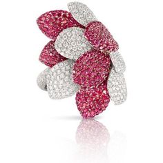 Discover the exquisite beauty of Pasquale Bruni's fine jewelry collection with this stunning piece that embodies the essence of passion and freedom. This breathtaking design features an alluring blend of platinum and 18K rose gold, with delicate pink sapphires and brilliant-cut diamonds gracefully woven together in a unique and captivating pattern. The combination of warm and cool tones creates a striking contrast that highlights the beauty of each individual gemstone.The intricate details of th Luxury Jewelry With Diamond Accents In Flower Pendant Shape, Luxury Gia Certified Pink Sapphire Jewelry, Luxury Flower-shaped Jewelry With Center Stone, Luxury Flower-shaped Jewelry With Cubic Zirconia, Pasquale Bruni Jewelry, Pasquale Bruni, Ruby Birthstone, Jewelry Appraisal, Ruby Diamond