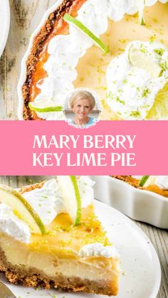 Mary Berry Key Lime Pie Recipe For Key Lime Pie, Key Lime Tart, Biscuits Butter, Easy Key Lime Pie, Key Lime Tarts, Key Lime Pie Easy, Demerara Sugar, Comfort Food Desserts, Mary Berry Recipe