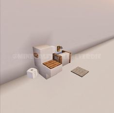 Minecraft Shower Design, Minecraft Houses Bathroom, Cute Minecraft Bathroom Ideas, Toilet Minecraft Ideas, Bathroom Ideas In Minecraft, Small Minecraft Bathroom, Minecraft Vanity Ideas, Minecraft Bathroom Ideas Game