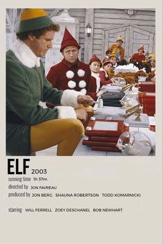 an advertisement for the elf movie starring actors