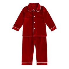 PRICES MAY VARY. Velvet fabric, soft, warm, breathable and comfortabl Little boys girls pajamas set with simply Christmas classic red and white color designed, long sleeve tee shirt top, button-down closure for easy dressing, ultra loose fit, ruffle cuffs and hem with lace decorated, cute and simply, elastic waistband pants, casual and comfortable 2-pieces toddler clothes set, great for cold Winter, daywear, sportswear, home wear, Christmas Day, party, as well as pajamas, nightwear, nightgown, l Velvet Pajamas, Christmas Loungewear, Christmas Pajamas Kids, Velvet Set, Pajama Outfits, Cotton Outfit, Elastic Waistband Pants, Cotton Pajama Sets, Christmas Outfits