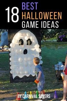 the best halloween game ideas by carnival savers for kids to play with inflatable ghostes