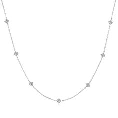 PRICES MAY VARY. 【Trendy Moissanite Station Necklace】- The stunning choker necklace feature 7pcs 3mm dazzling round certified moissanite, showcasing exceptional brilliance and sparkling from all angle. This moissanite diamond necklace is strong, bright white, has incredible sparkle and fire, it is a classic and elegant style for woman. 【Sparkling Moissanite】-Moissanite is a kind of lab created diamond and a perfect alternative to natural diamonds,can easily passes the diamond tester. Each of moi Trendy Chokers, Diamond Tester, Moissanite Necklace, Timeless Accessories, Simple Jewelry, Moissanite Diamonds, Lab Created Diamonds, Gold Plating