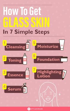 How To Achieve Glass Skin In 7 Easy Steps: After doing some research on this new skin care routine that everyone and their mother seems to be talking about, we have realized that flawless skin is really not unachievable. Let’s see what this crazy-sounding skin care routine is all about. #Skin #SkinCare #SkinCareTips Skin Skincare, Skin Routine, Glass Skin, Face Skin Care, New Skin, Flawless Skin