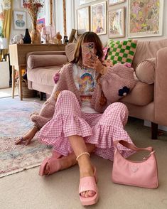 Jane Cobalt, Pink Clothes, Tiktok Outfits, Heels Outfits, Public Desire, Rubber Sandals, Lazy Sunday, Street Outfit, Pink Summer