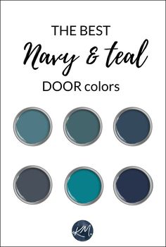 the best navy and teal door colors for any room in your home or office