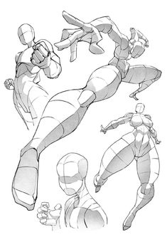 an image of some character sketches for the animated movie spider - man and his friends