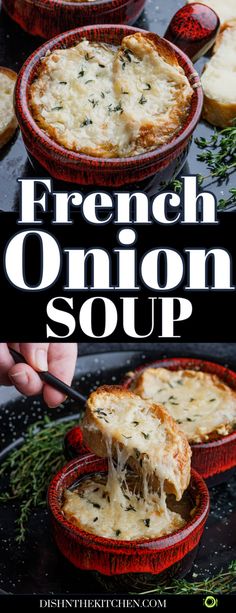 french onion soup is an easy and delicious side dish that's ready in under 30 minutes