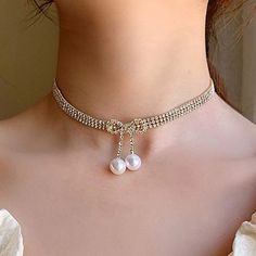 This Unique Piece Is A Wonderful Addition To Your Wonderful Addition To Your Wardrobe And Your Style; Sure To Get Lots Of Compliments! Gsunmw50400jml0 Gsunn350000hj3y Gsumpk50c00jn3m White Rhinestone Clavicle Chain Necklace For Party, White Rhinestone Clavicle Necklace For Party, White Rhinestone Choker Jewelry, Elegant White Rhinestone Necklace With Jewels, White Pearl Rhinestone Necklace With Clavicle Chain, White Rhinestone Choker For Parties, White Adjustable Rhinestone Necklace For Party, Pearl Rhinestone Necklace For Party, Adjustable White Rhinestone Necklace For Party