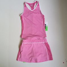 Nwot Excellent Condition Excellent Condition Color: Fuchsia Material: Polyester & Spandex Wicking Keep Body Dry / Moisture Away From Body 2 Ball Pocket On Undershort Offers Welcomed Playful Fitted Sports Top, Pink Fitted Sleeveless Sets, Fitted Sleeveless Pink Sets, Pink Sleeveless School Top, Sleeveless Pink School Top, Sleeveless Pink Top For School, Pink Training Tops For Spring, Pink Fitted Sports Sets, Pink Top For Spring Training