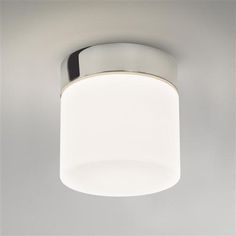 a white ceiling light hanging from the ceiling