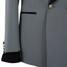 Package Includes: 1 x Jacket - 1 x Pant

Discover luxury with our custom Steel Grey Tuxedo. Made from premium fabric, featuring a black shawl lapel and brass buttons. Free shipping is included!

 	Fabric: 120s 
 	Lining Fabric: Silk
 	Pattern: Plain
 	Buttons: Brass
 	Construction: Half Canvas
 	Seasonality: All Season
 	Jacket: Black Shawl Lapel, 2 Straight Pockets, Double Breasted
 	Trouser: Flat front, 2 Back Pockets, Zip Closure Luxury Long Sleeve Tuxedo For Office, Elegant Fall Tuxedo With Double Button Closure, Luxury Black Shawl Collar Blazer, Evening Suit With Notch Lapel And Buttons, Classic Party Blazer With Buttons, Tuxedo Suit With Button Closure For Evening, Evening Tuxedo Suit With Button Closure, Evening Suits With Lapel Collar And Buttons, Evening Suits With Button Closure And Suit Collar