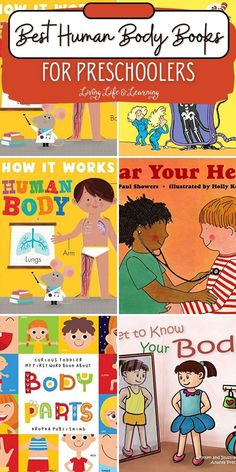 Best Human Body Books for Preschoolers Learning About The Body For Preschool, All About My Body Preschool Activities, Human Body Preschool Activities, Human Body Printables, Human Body Worksheets, Books For Preschoolers, Childcare Ideas, Educational Toddler Activities