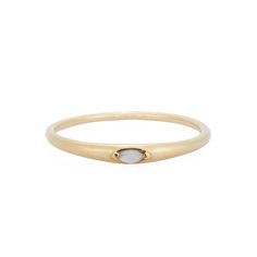 Moondew Signet Ring | 14k Gold Ring | Catbird Elegant Stackable Moonstone Ring, Elegant Stackable Opal Ring, Elegant 14k Gold Stackable Opal Ring, Elegant Opal Rings With Polished Finish, Elegant Opal Ring With Polished Finish, Elegant Gold Stackable Moonstone Ring, Elegant Gold Moonstone Stackable Ring, Elegant Everyday White Opal Ring, White Elegant Everyday Opal Ring