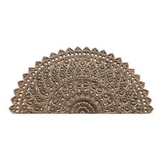 an ornate metal object on a white background