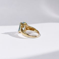 Retro Aquamarine Ring, Gold Aquamarine Ring, Vintage Aquamarine Ring, Aquamarine Engagement Ring, Emearl-cut Aquamarine Ring - Etsy Saudi Arabia Aquamarine Ring Gold, Vintage Aquamarine Ring, Aquamarine Gold Ring, Gold Aquamarine Ring, Aquamarine Ring Vintage, Morganite Pendant, Gold Sapphire Ring, Pearl And Diamond Ring, Citrine Pendant