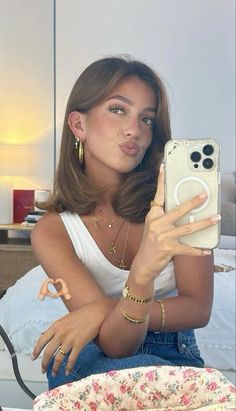 Brown Hair Inspo, Long Bob Hairstyles, Dream Hair, Brunette Hair, Aesthetic Hair, Fine Hair, Summer Hairstyles, Bob Hairstyles, Hair Looks