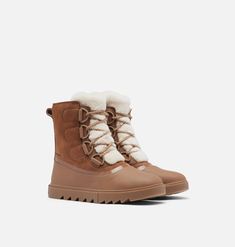 Women's Joan Of Arctic™ NEXT LITE Boot | SOREL Sorel Harlow Boot, Luxury Insulated Boots With Round Toe, Luxury Winter Work Boots With Lug Sole, Tom Tailor Winter Boots, Sorel Joan Of Arctic Next Lite, Brown Sorel Boots Outfit, Sorel Boots Outfit, Snow Outfits For Women, Sorel Winter Boots