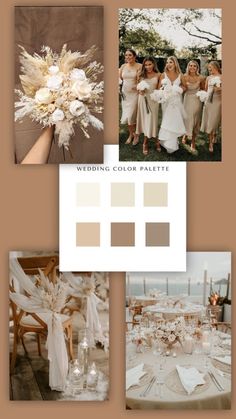 wedding color palettes for the bride and groom