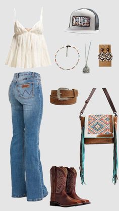 Basic Country Outfits, Outfits For Muscular Women, Fancy Country Outfits, Cowgirl Style Outfits Summer, Country Concert Outfits Summer, Nashville Concert Outfit, Anniversary Outfits For Women, Megan Moroney Concert Outfits, Country Festival Outfit Summer