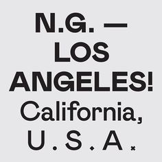 some type of typogramic that is black and white with the words los angeles, california, u s a