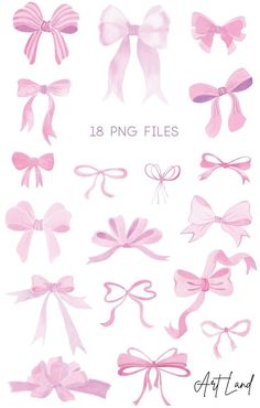 Ribbon Painting Art, Coquette Watercolor Painting, How To Paint A Bow, Bow Painting Art, Pink Bow Painting, Cute Sign Ideas, Coquette Graphic Design, Coquette Clipart, Watercolor Art Cute