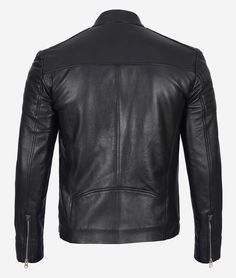 Description Check out the Mush Edition's another Biker Leather Jacket For men; it's a fantastic bomber jacket along with rib knitted hem. It has five front pockets and a short stand collar with a strap. This stylish men's genuine lambskin leather jacket is handmade using full-grain leather. Perfect for Leather Jacket lovers. Specifications: Genuine Lambskin Leather Zip fastening 100% Polyester Lining Front & inside pockets Carefully Hand Stitched To Perfection Available in eight different sizes Black Fitted Leather Jacket With Ribbed Cuffs, Fitted Black Leather Jacket With Ribbed Cuffs, Classic Winter Biker Jacket With Stand Collar, Winter Classic Biker Jacket With Stand Collar, Classic Black Outerwear With Ribbed Collar, Classic Leather Jacket With Ribbed Collar, Black Leather Jacket With Ribbed Collar For Winter, Classic Winter Outerwear With Button Zip Fly, Winter Long Sleeve Biker Jacket With Ribbed Cuffs