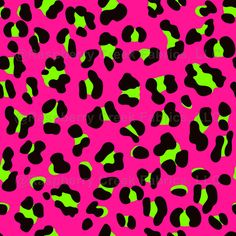 pink and green leopard print with black spots