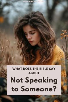 What Does the Bible Say About Not Speaking to Someone? Love Bible Study, Spiritual Alignment, Study Topics, Bible Topics, Bible Study Topics, Bible Study Help, Best Bible Verses, Bible Study Lessons, Bible Love