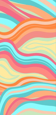 an abstract background with wavy lines in pastel colors