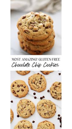 gluten free chocolate chip cookies Baking Cookbooks, Homemade Goodies, Cookie Bakery, Gluten Free Chocolate Chip Cookies, Gluten Free Chocolate Chip, Healthy Sugar, Chip Cookie Recipe, Oatmeal Chocolate Chip Cookies, Chocolate Chip Oatmeal